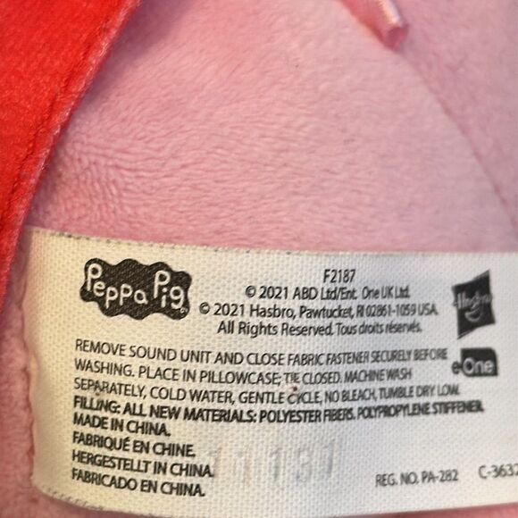 Hasbro Pepa Pig Plush Stuffed Animal 12" Talking Toy TESTED - Picture 8 of 9